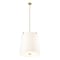 Z-Lite Weston Pendant, 6-Light, 24 In.W x 24 In.H, Modern Gold/White Linen 3501P24-MGLD - alternate 6